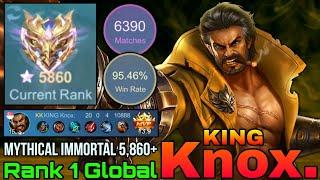 5,860+ Stars! Player of the Season! - Top 1 Mythical Immortal by KING Knox. - Mobile Legends