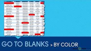 Find Blank Cells In Microsoft Excel With A Color