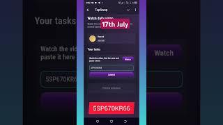 watch daily video (1 & 2) code || Tapswap watch daily video code #trending #tapswap #crypto