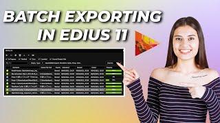 How to Batch Export in EDIUS 11 | Tech Nestology