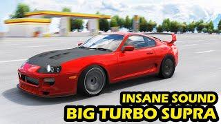 I put 100 psi boost in this 2JZ Engine...INSANELY LOUD Big Turbo Supra | Assetto Corsa Mod