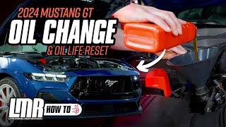 2024-2025 S650 Mustang GT & Dark Horse Gen 4 5.0L Coyote: Oil Change & Oil Life Reset - Full Process