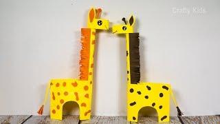 How to Make a Paper Giraffe | DIY Giraffe Craft | Crafts for Kids