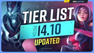 NEW UPDATED TIER LIST for PATCH 14.10 - League of Legends