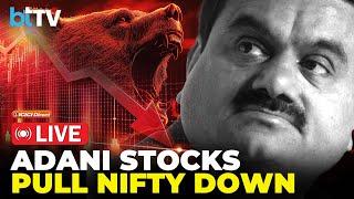 Nifty, Sensex Downturn Resume. Nifty Below 23,400. Adani Stocks' Recovery Start After Sharp Fall.