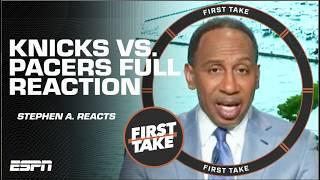 30% chance?! Stephen A. ISN’T LETTING THIS SLIDE from JWill about Knicks vs. Pacers  | First Take