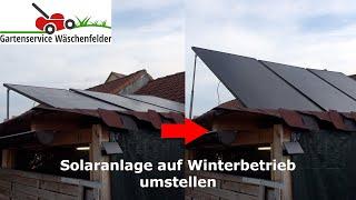 Elektrische Verstellung der PV-Anlage von Sommer auf Winterbetrieb ️️