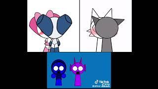 Sprunki React to Robotboy x Robotgirl and Gray x Wenda