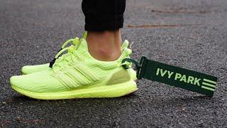 Beyonce Ivy Park x Adidas UltraBoost OG "High Res Yellow" REVIEW & ON-FEET - Best UltraBoost Collab!