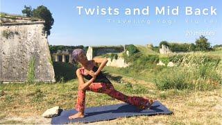 Twists and Mid Back with Traveling Yogi, Xiu Lei (add suppleness to your spine)