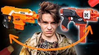 Nerfpro Stryfe X // новый мощный бластер от нёрф // Nerf news