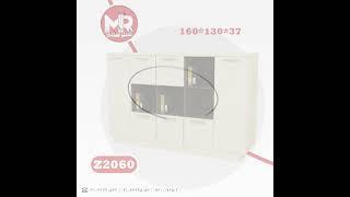 کمد و فایل و ویترین اداری و کتابخانه چوبی مدل Z2060 - مستر صندلی - mr_sandali