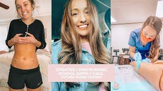 UPDATES + MINI NURSING SCHOOL SUPPLY HAUL | Future Nurse Destiny