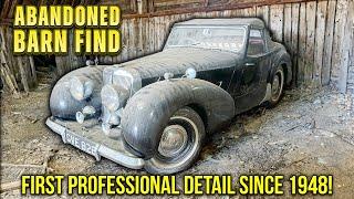 First Professional Detail in 84 Years: BARN FIND Triumph! | Antique Car Restoration