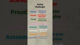 Acting challenge! #foryou #acting #challenge #actingchallenge #fyp #lookwhatyoumademedo #shorts