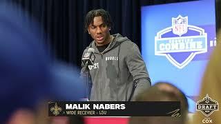 LSU WR Malik Nabers interview | 2024 NFL Scouting Combine