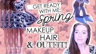 Get Ready with Me  Spring Makeup, Outfit, + Hair!   YouTube 720p