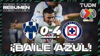 Resumen y goles | Monterrey 0-4 Cruz Azul | Liga Mx -AP2024 - J2 | TUDN