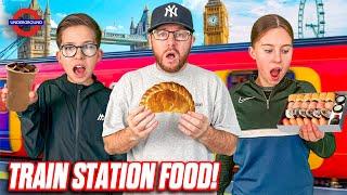 Eating ONLY Train Station Food for 24 HOURS!!