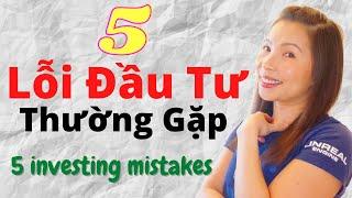 5 Lỗi Đầu Tư Thường Gặp | 5 Investing Mistakes | Cuộc Sống Mỹ | Chứng Khoán Mỹ