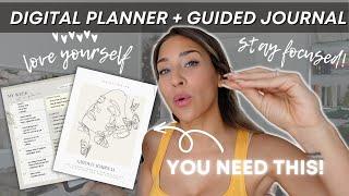 WHAT U NEED FOR 2023!! A digital planner & a guided journal for focus, productivity, and self love 