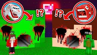 MAIZEN: JJ and Mikey Found Infected Sky & Train Eater JJ Mikey Tunnel - Minecraft Animation JJ&Mikey