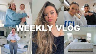 WEEKLY VLOG! being a young mom, morning routine + chopping my hair off!!