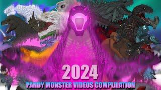 ALL MONSTER BATTLE 2024 | Godzilla Compilation Videos || PANDY CARTOON ANIMATION