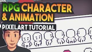 CHARACTER & ANIMATION Top down RPG (Pixel Art Tutorial)