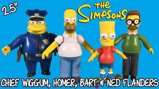 The Simpsons 2.5 Inch Chief Wiggum, Homer, Bart & Ned Flanders Review - Jakks Pacific