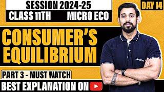 Microeconomics | Consumer's Equilibrium | Chapter 2 | Part 3