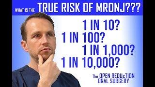 WHAT's the TRUE RISK of MRONJ after TOOTH EXTRACTION?? MEDICATION RELATED OSTEONECROSIS OF THE JAW