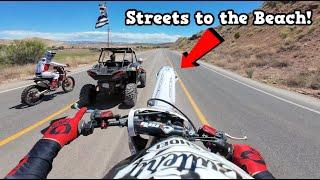 Streets To The Beach On Dirt Bikes - Buttery Vlogs Ep248