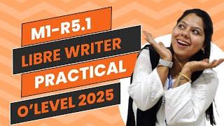 Libre Office Writer Practical [Part 1] ||For CCC & O'Level (M1)