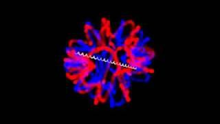 A quark and an antiquark make a meson (animation)