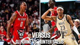 NC State's DJ Horne Versus Wake Forest's Hunter Sallis