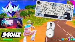 Aula F75 ASMR Unreal Ranked  Satisfying Keyboard Fortnite 540 FPS Smooth 4K