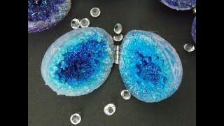 DIY UV Resin Geode Eggs / Glitter crystal geode eggs / Make your own geode