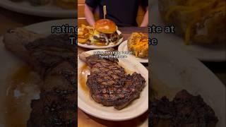 Rating everything I ate at Texas Roadhouse!