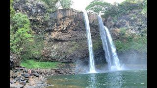 Wailua Falls waterfall hike - Kauai