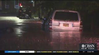 Tracking Henri: Parked Cars Stuck As Streets Flood In Mamaroneck