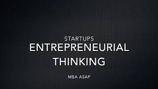 Entrepreneurial Thinking