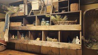 Christmas Primitive Home of Antique Shop Owners! So Many Great Decorating Ideas Inspiration!