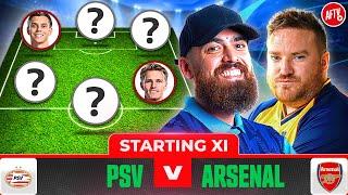 Starting XI Live | PSV vs Arsenal | Champions League