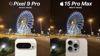 Google Pixel 9 Pro VS iPhone 15 Pro Max NIGHT MODE Camera Test Comparison