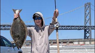 SF Pier Halibut Plugging - Catch & Cook!