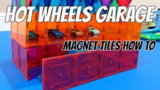 How to make a Hot Wheels garage using Magnet Tiles