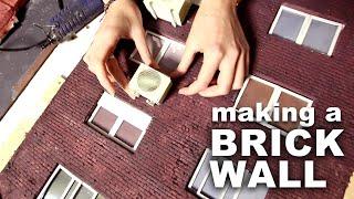 How to make a miniature brickwall