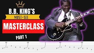 B.B. King Masterclass Part 1: Origin of vibrato, T-Bone Walker, Dom9 Chord tricks and more