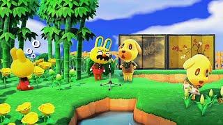 Villagers Singing K.K. Folk (Goldie, Gaston, and Other Villagers) in Animal Crossing: New Horizons